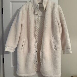 Athleta Off-White Teddy Jacket